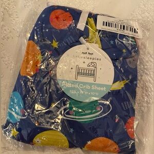 Little Sleepies sleepy galaxy crib sheet